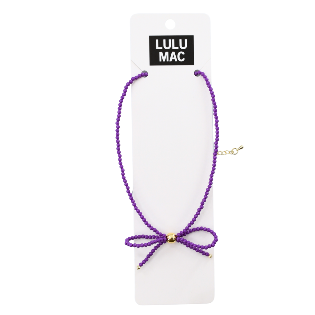 Lulu Mac Bow Necklace