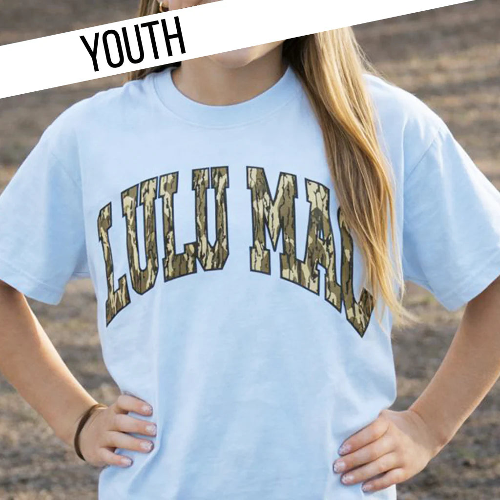 Lulu Mac- Youth Mossy Oak Bottomland Tee's
