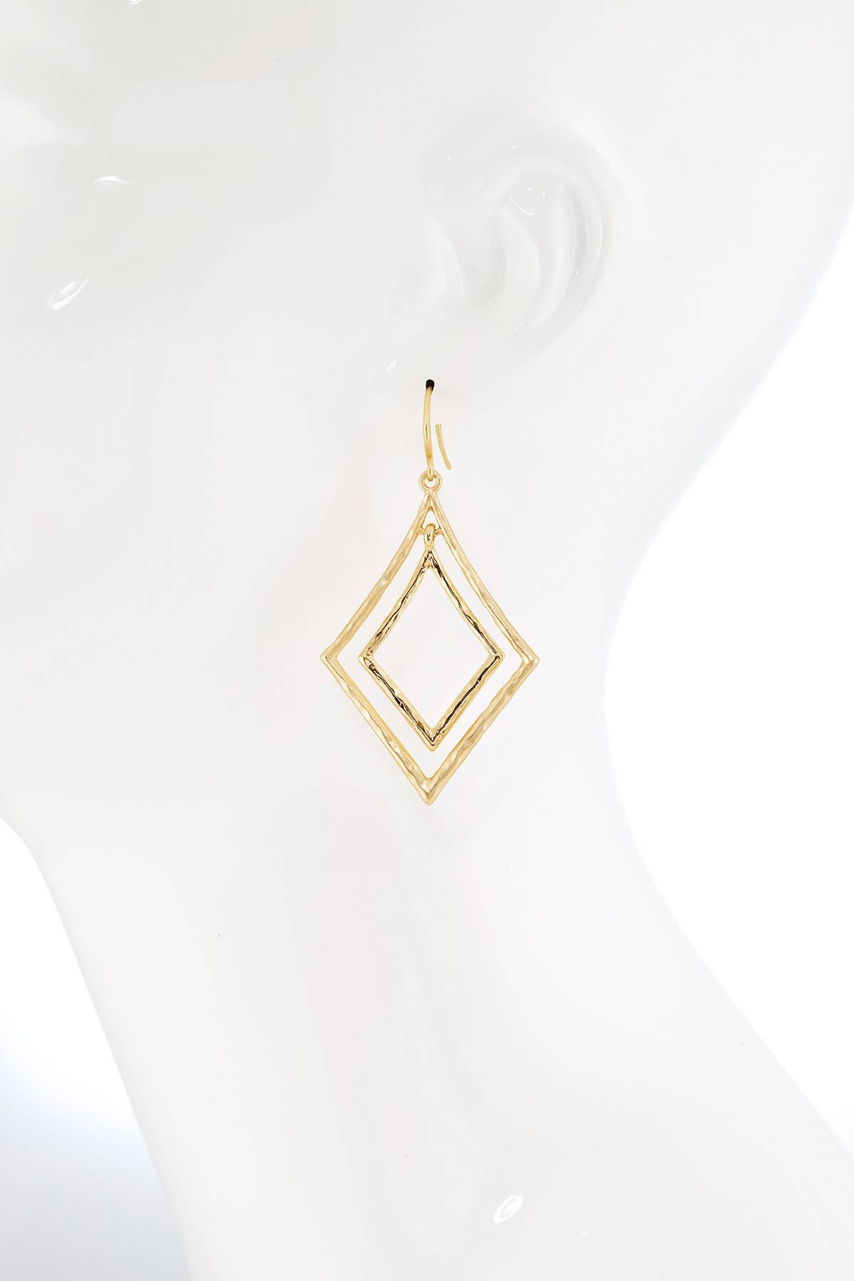 Rhombus Metal Dangle Drop Earring