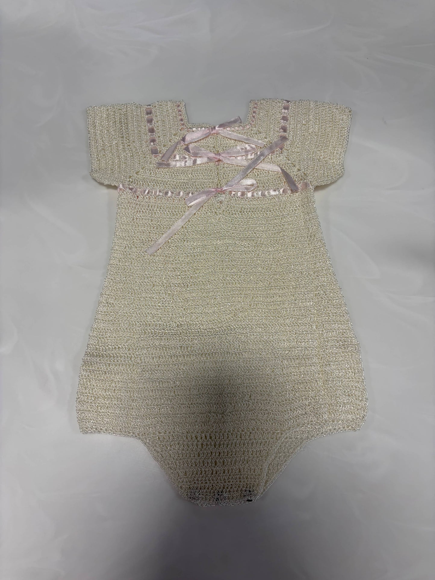 Sweet Blossom Heirloom Bubble - Off White (0-3M)