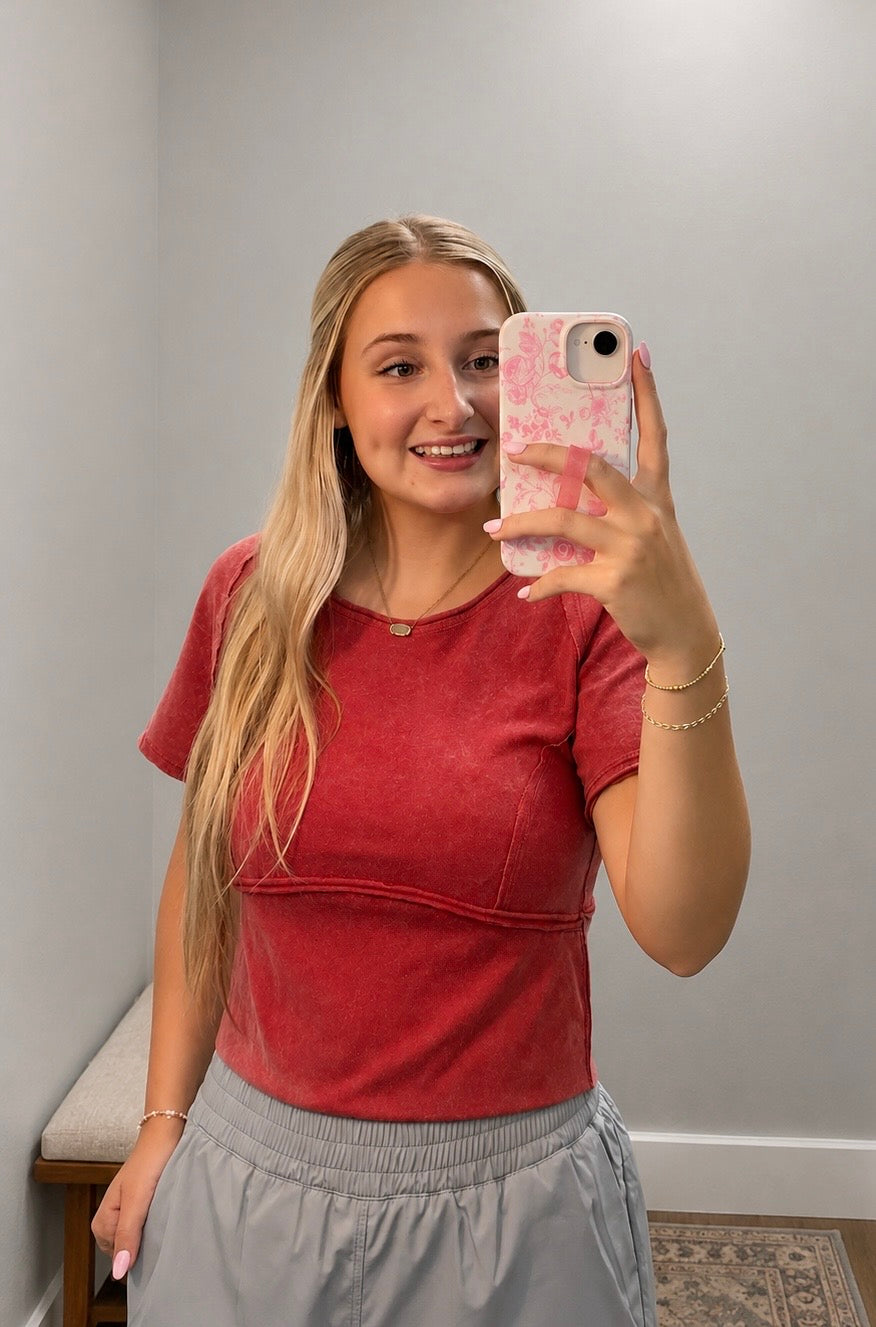 Mineral wash Tee