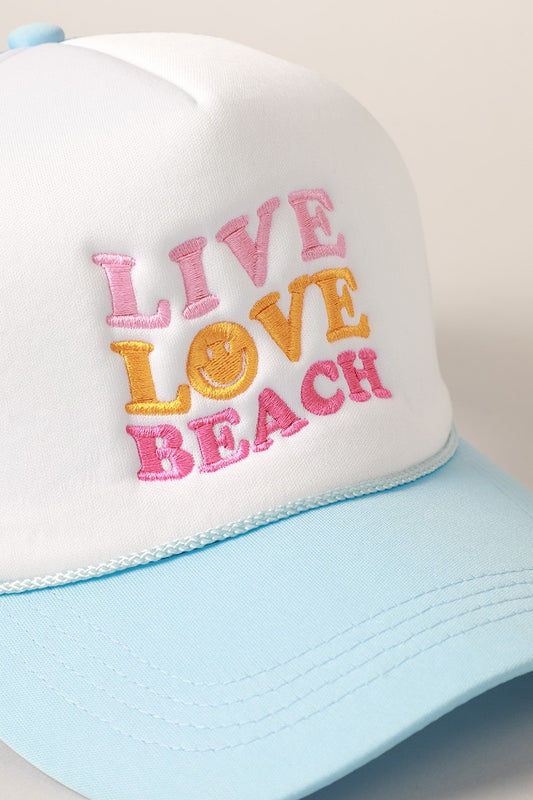 "Live, Love, Beach" Hat