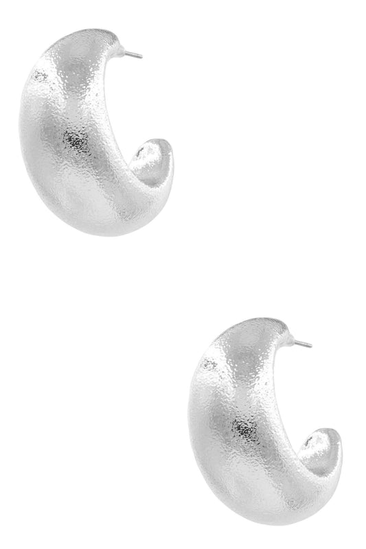 Crescent Open Earrings