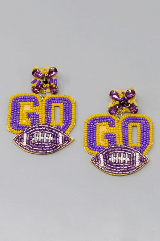 "Go Tigers" Earrings