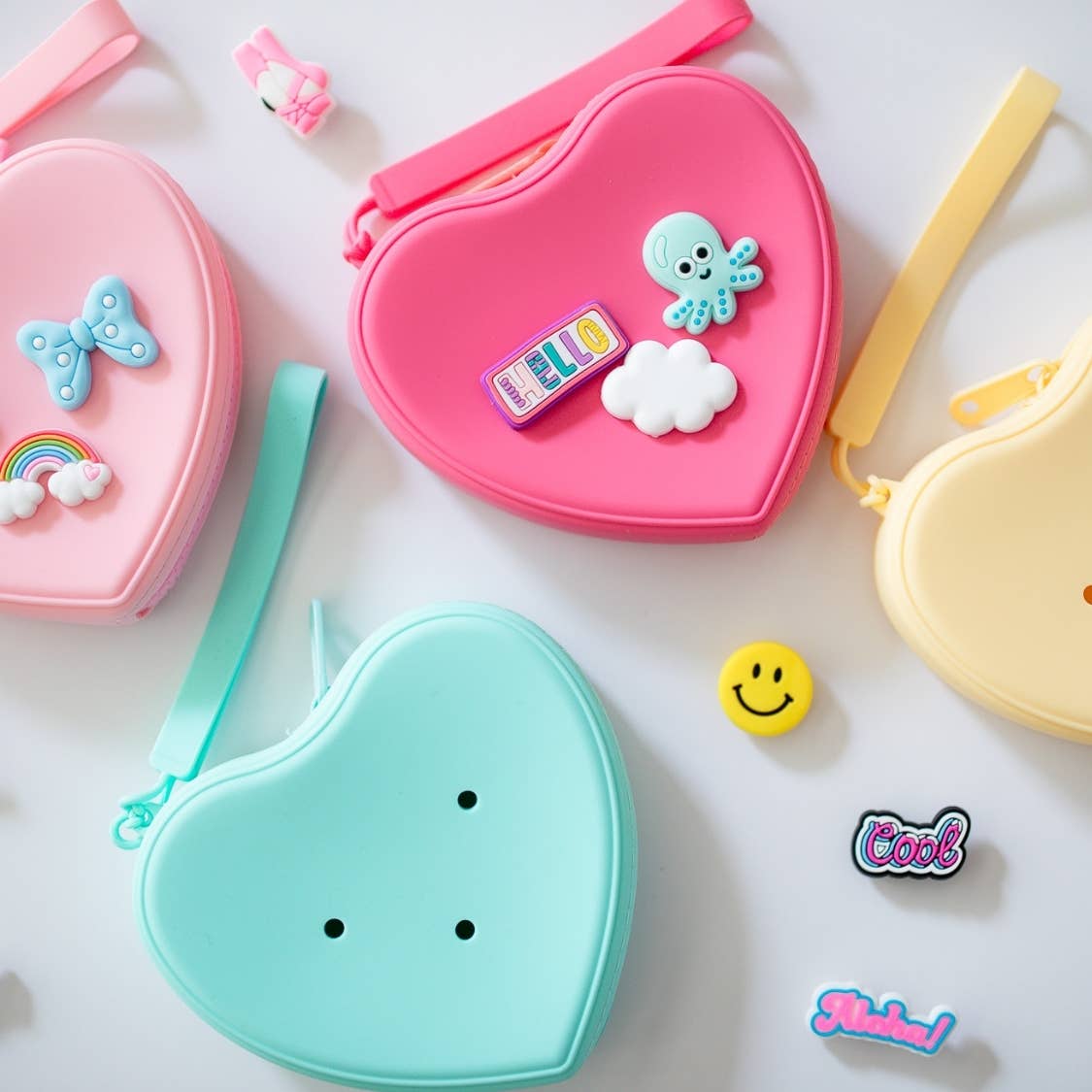 Perforated POP & CLIP pouches - Heart shape - Creative gift