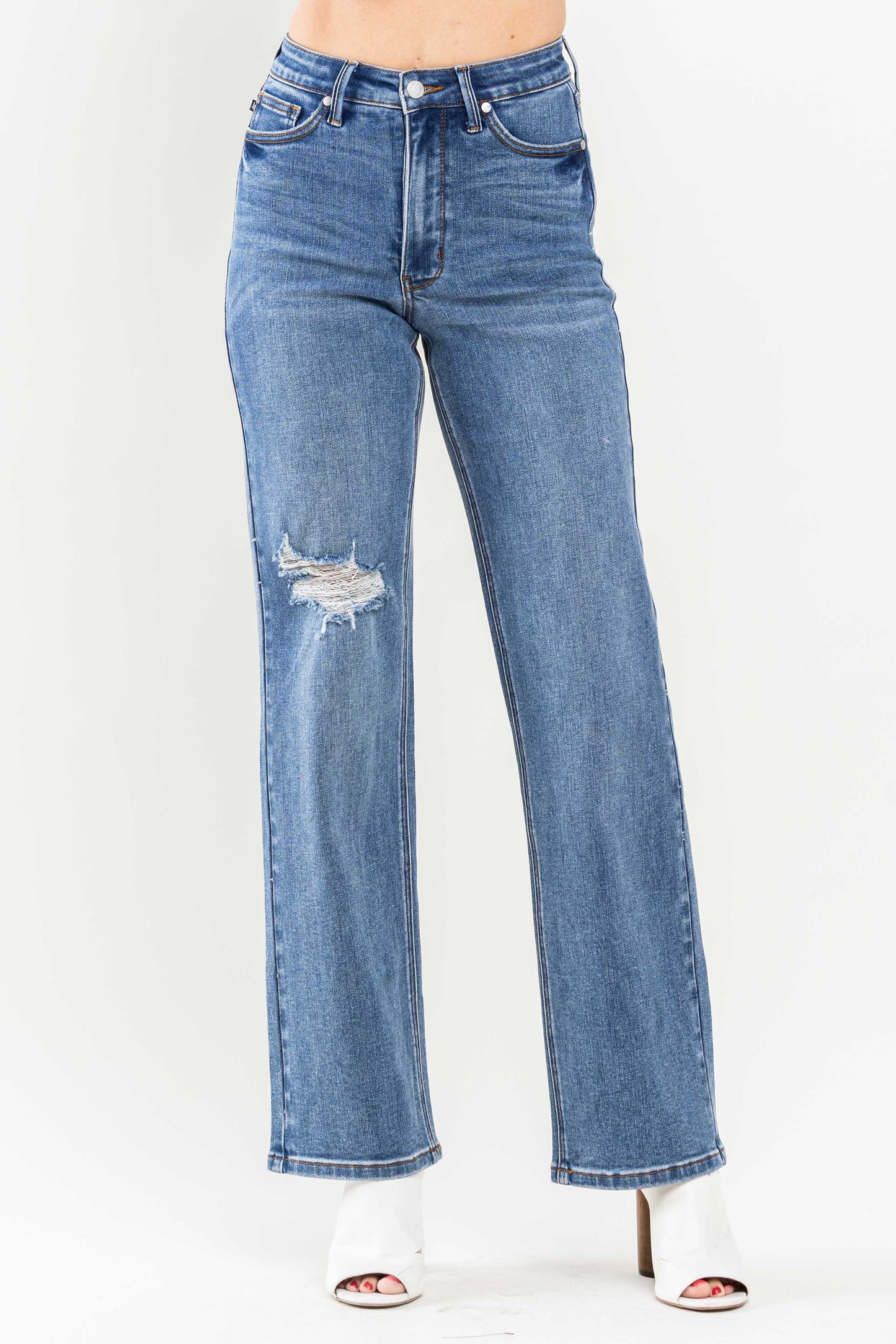 "Reliving The 90's" High Waist Tummy Control Jeans