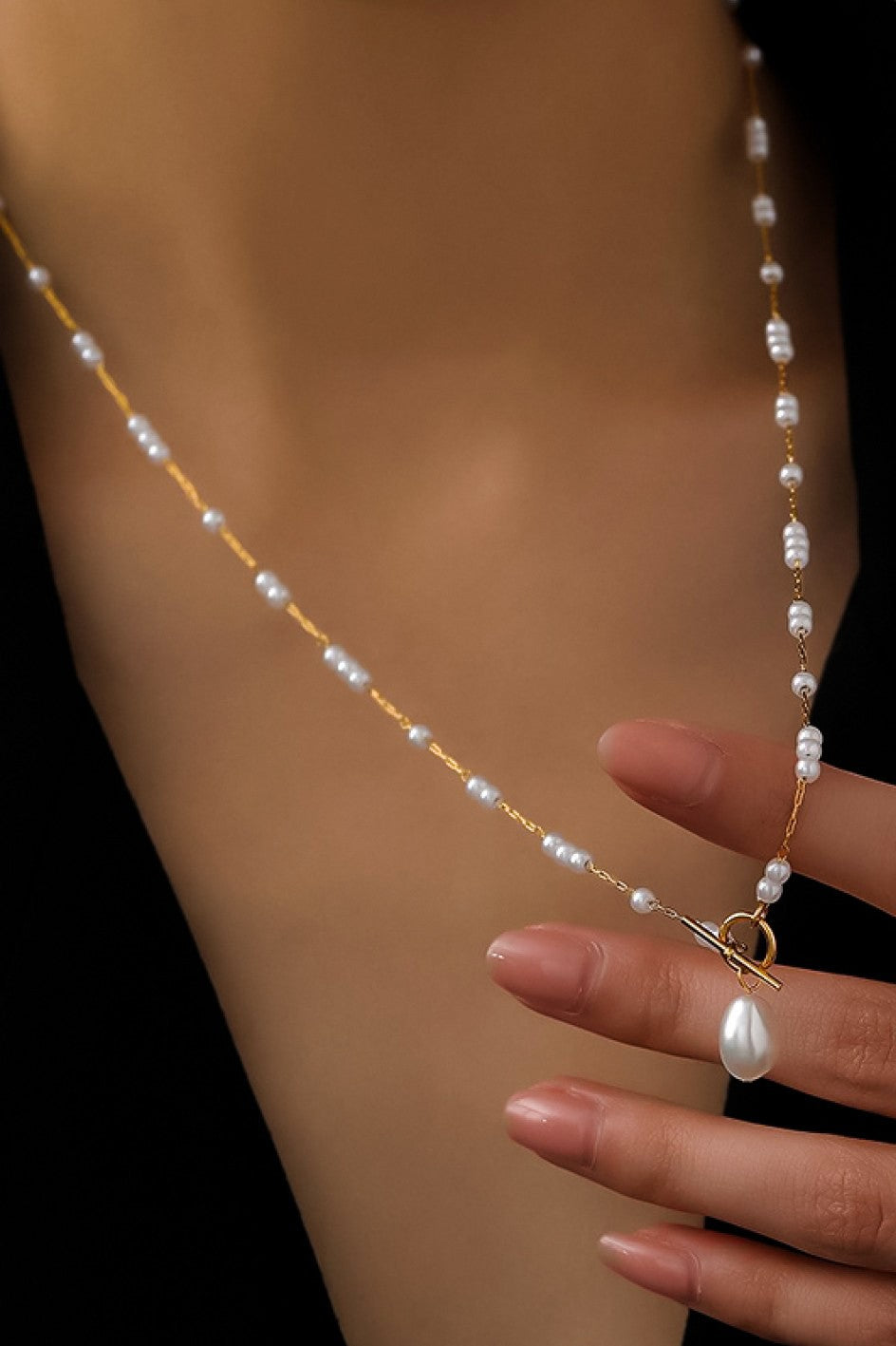 Front clasp Pearl Necklace