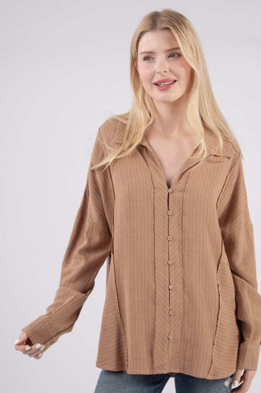 Work Ready Linen Button Down