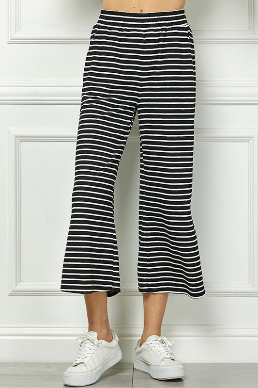 Curvy striped pants