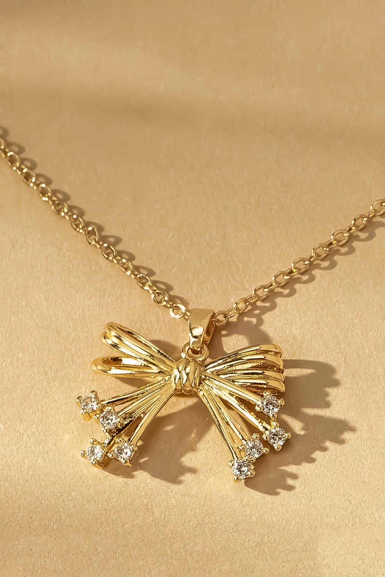 "Brass Bow" Necklace
