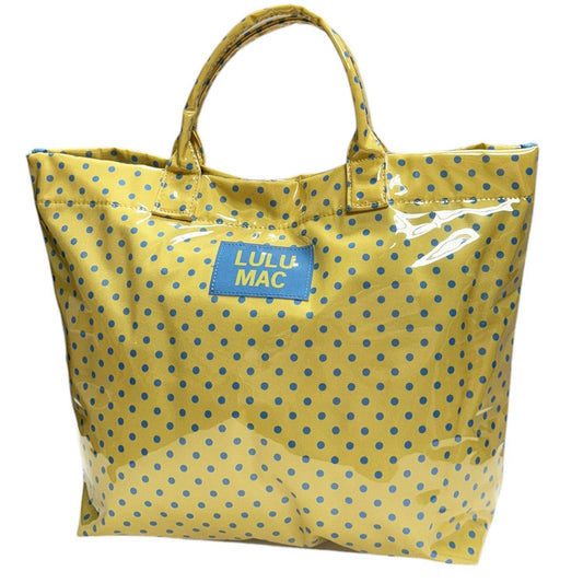 TOTE BAG YELLOW/BLUE DOT