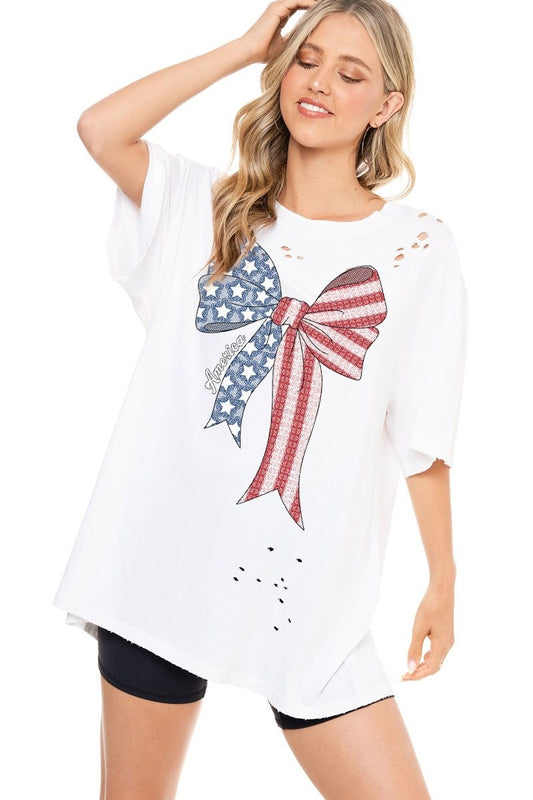 "American Bow" Graphic Tee