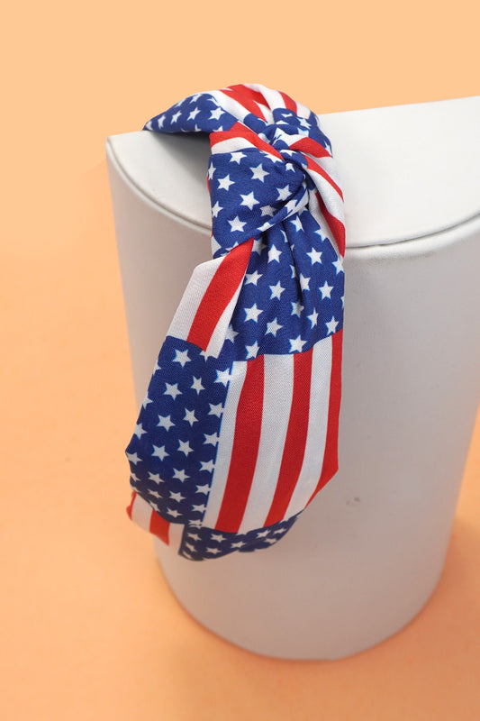 4th Of July Usa Stripe Star Flag Headband