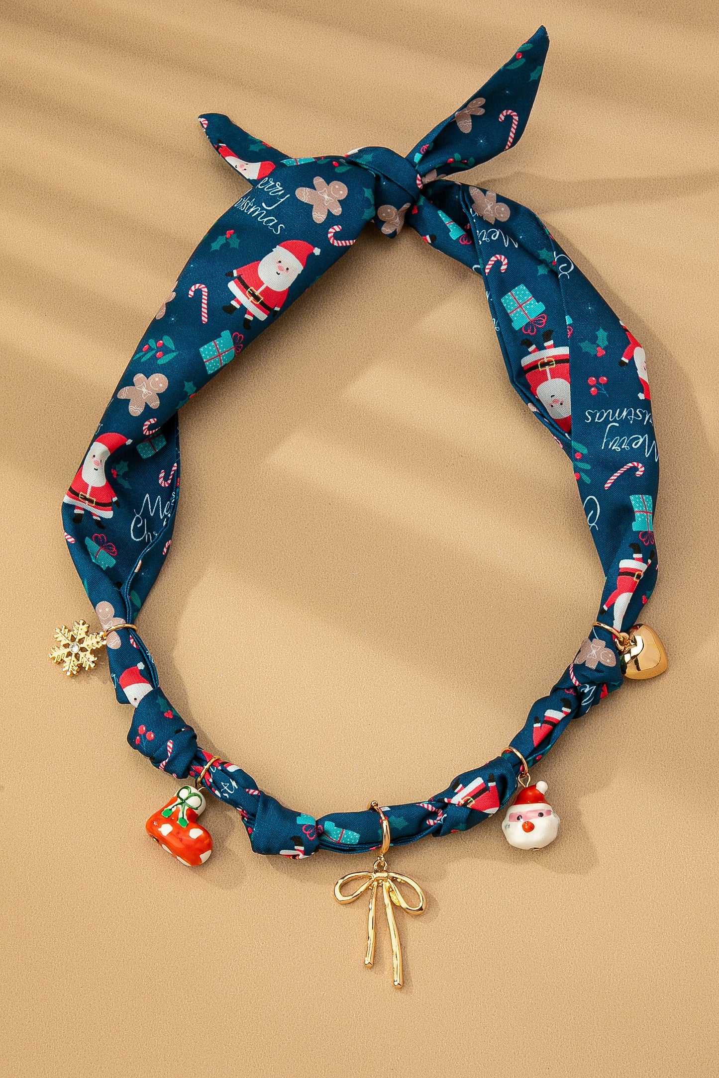 Christmas Theme- Handmade Scarf Necklace