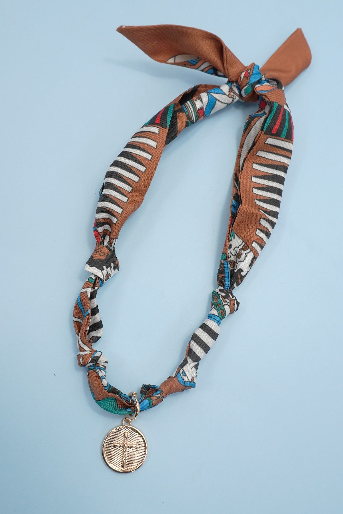 Handcrafted Scarf Interchangeable Charm Necklace