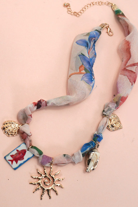 Coastal Scarf Necklace