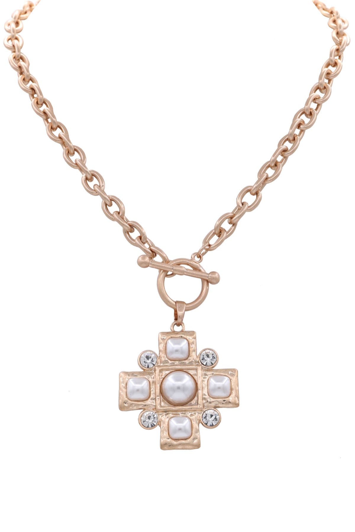 Metal Chain Toggle Necklace