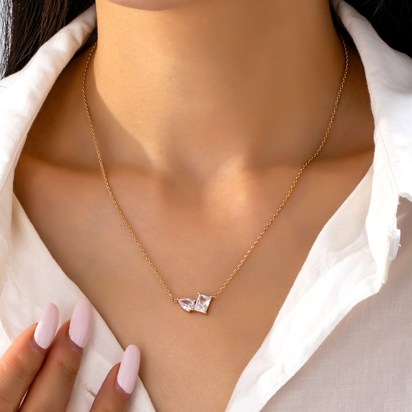 Teardrop Crystal Pen. Neck