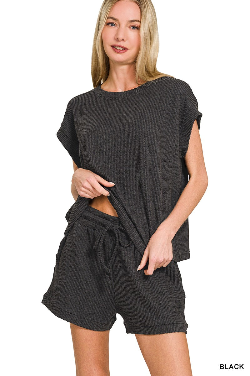 Ribbed Striped Set
