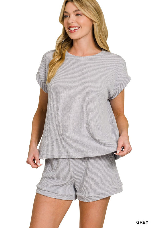 Ribbed Striped Set