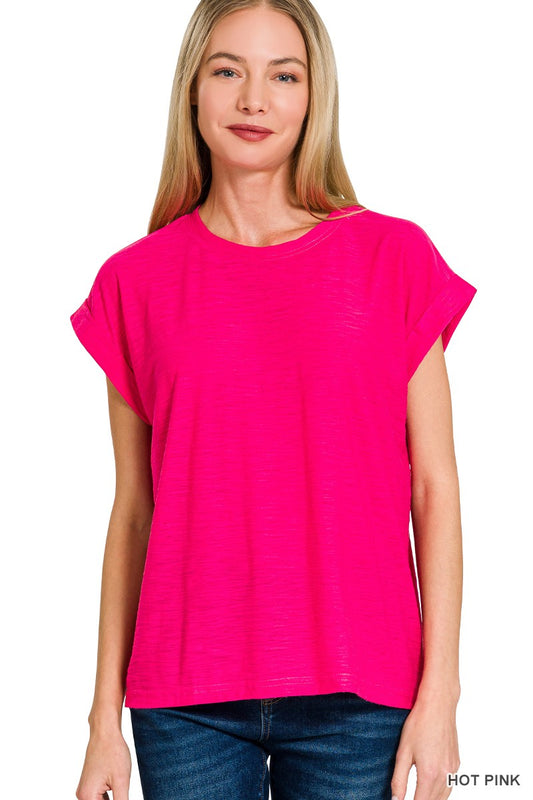 Cotton Slub Short Sleeve Tee