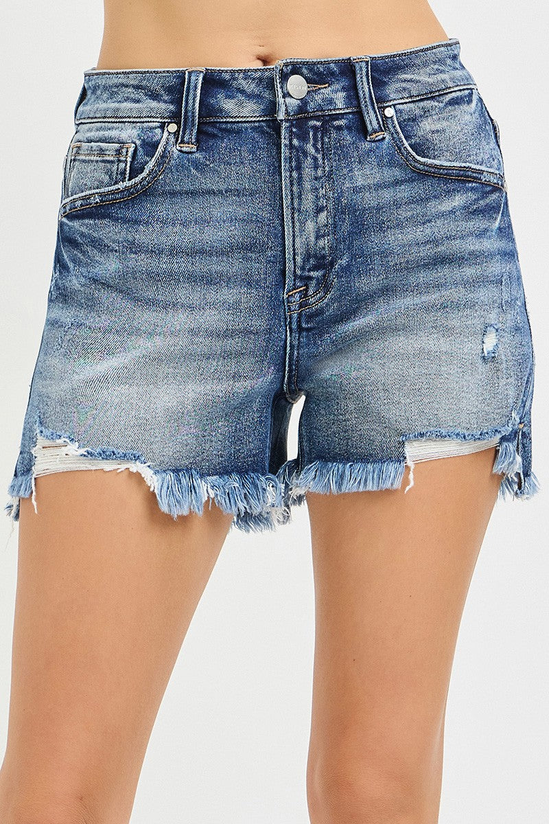 Step Side Hem Shorts