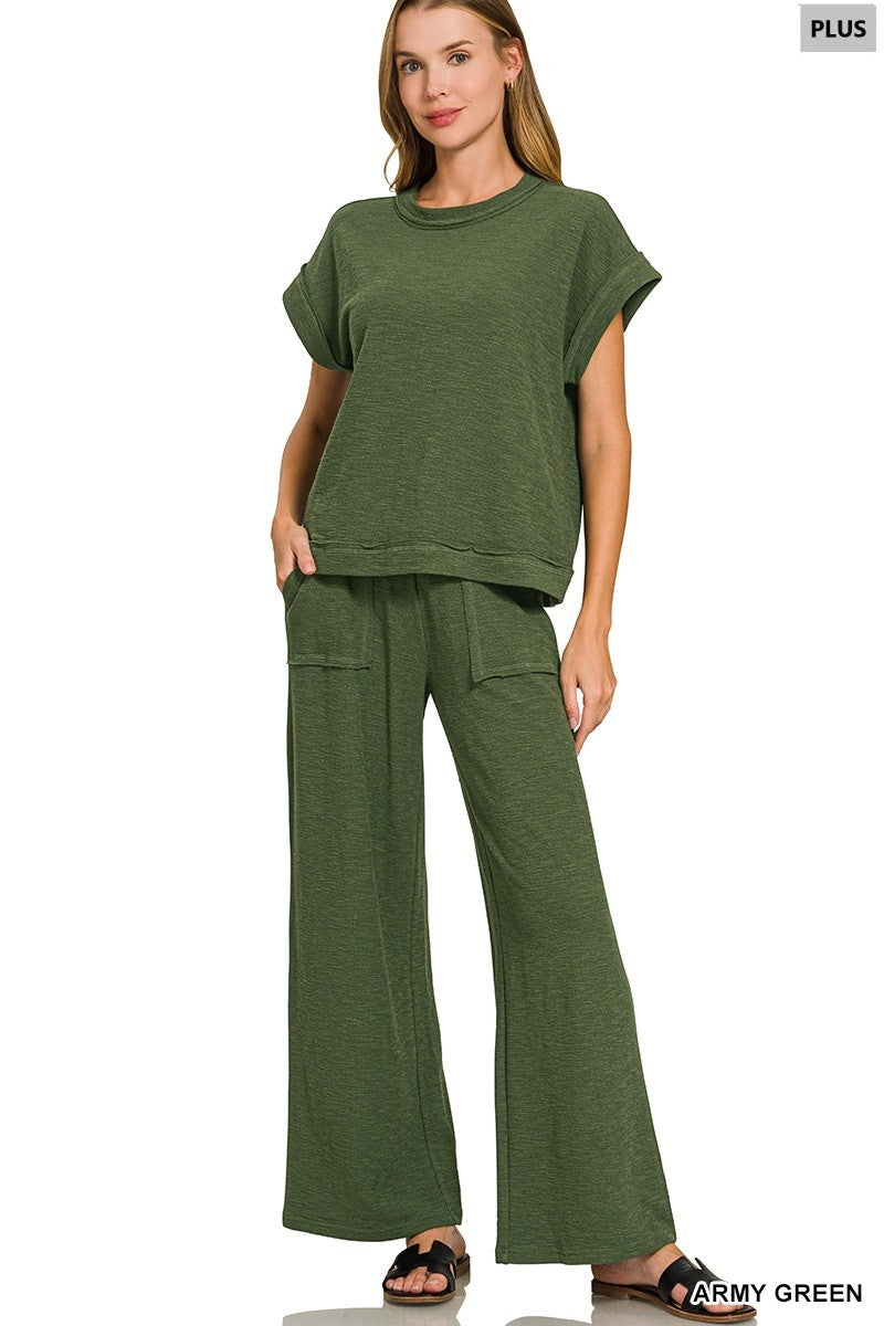 Plus Tee & pant set