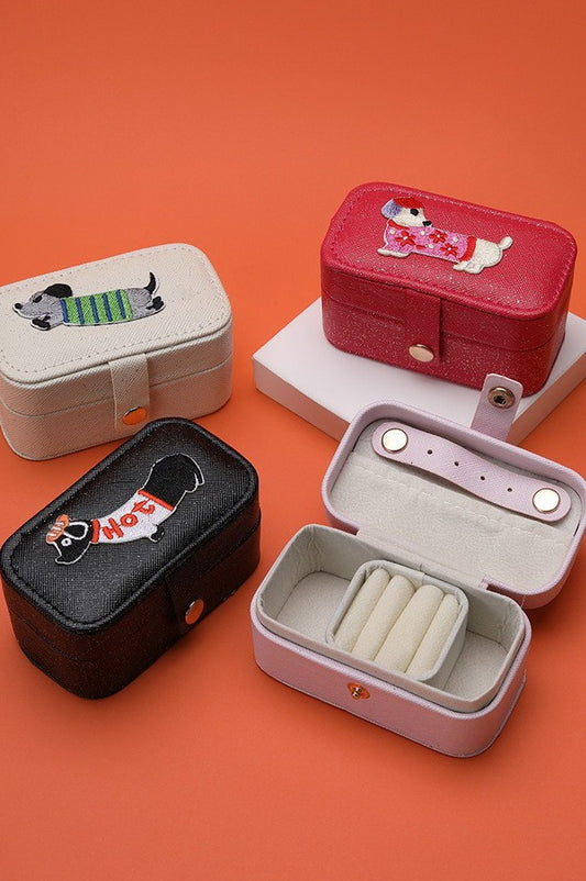 Dachshund Travel Jewelry Organizer