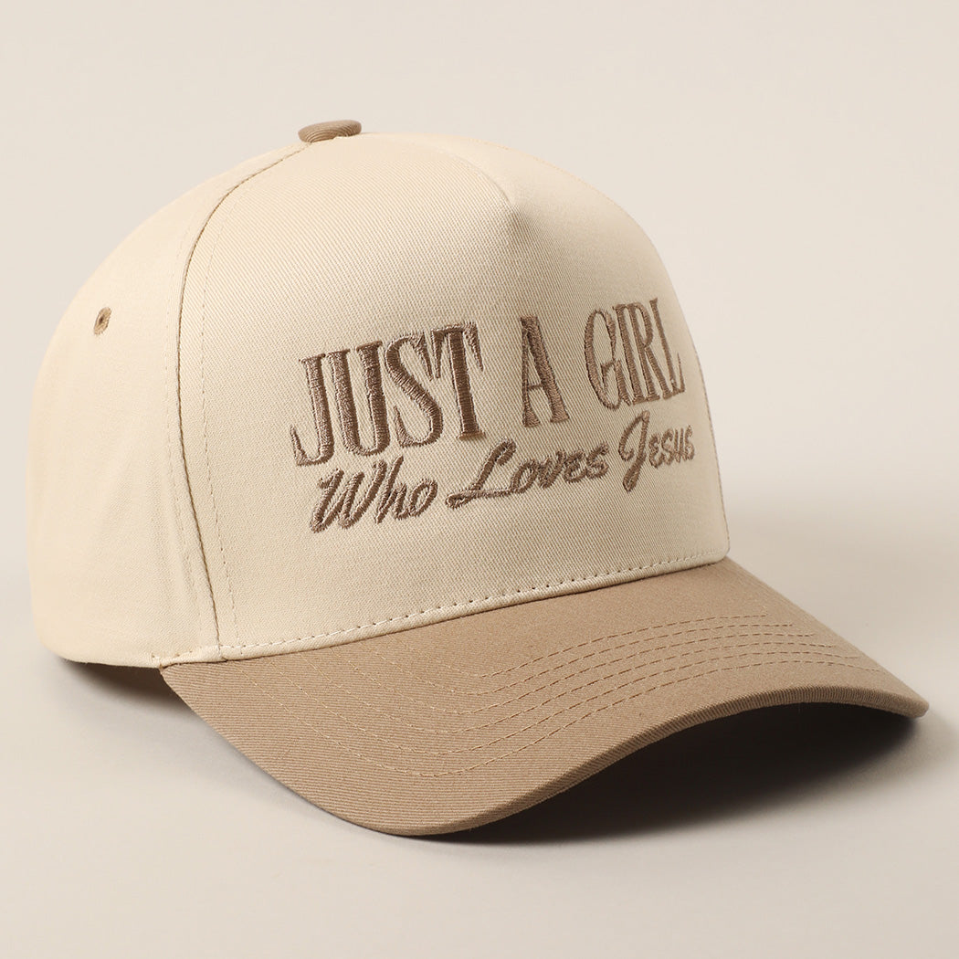 "Just A Girl Who Loves Jesus" Trucker Hat