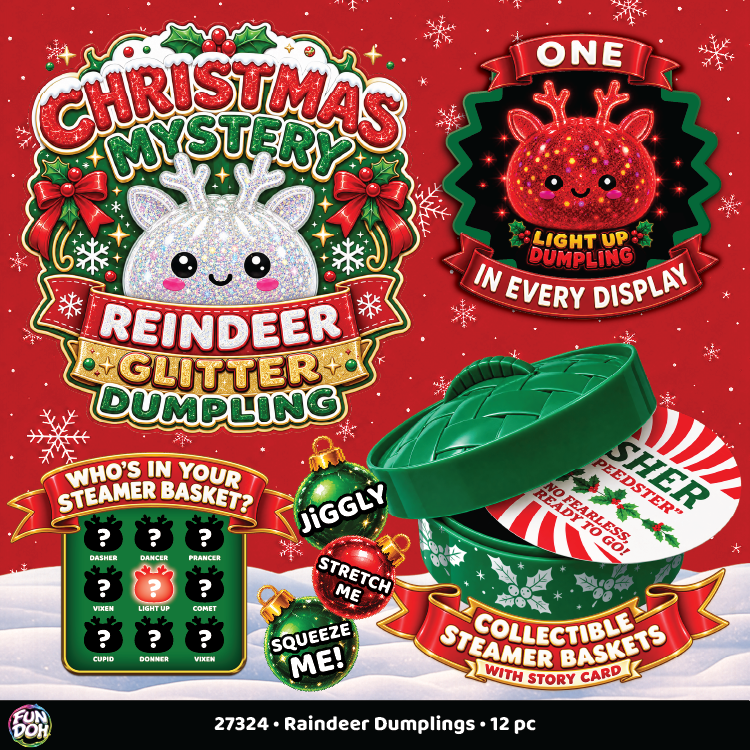 Xmas Mystery Reindeer Dumpling Squishy