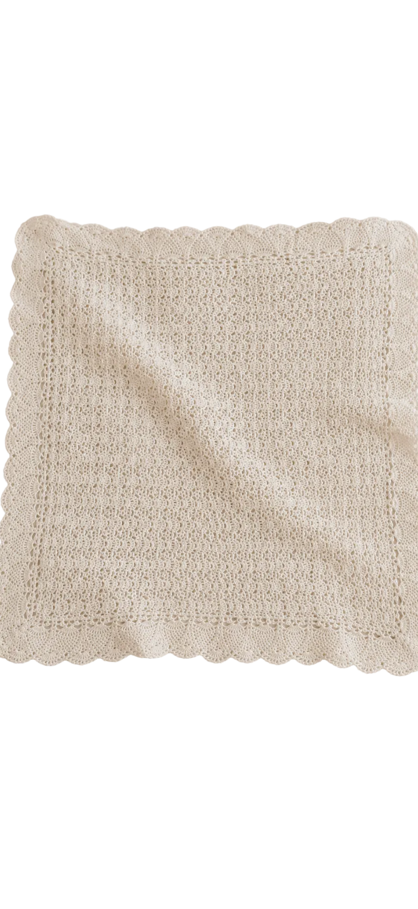 Scalloped Crochet Baby Blanket