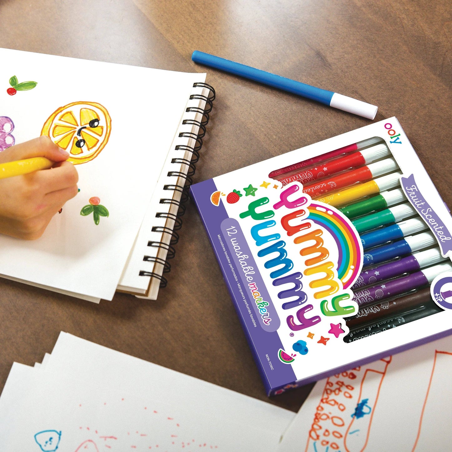 Yummy Yummy Fruit Scented Markers - Set of 12