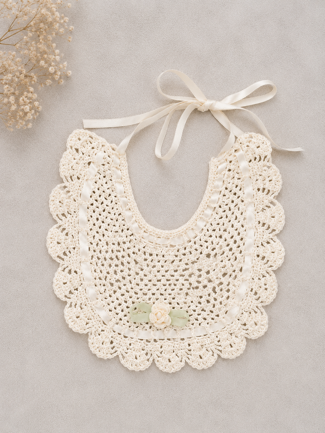 Ivory Rose Bib