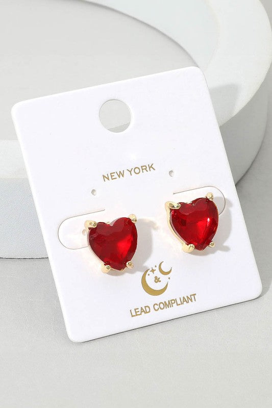 Heart Stud Earrings