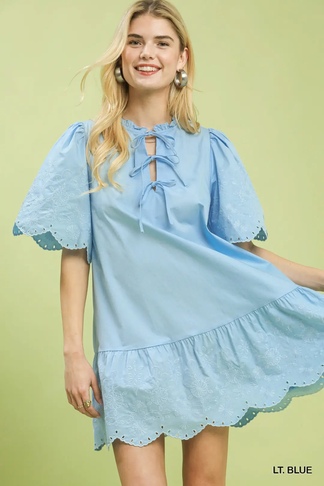 Eyelet Embroidered Dress