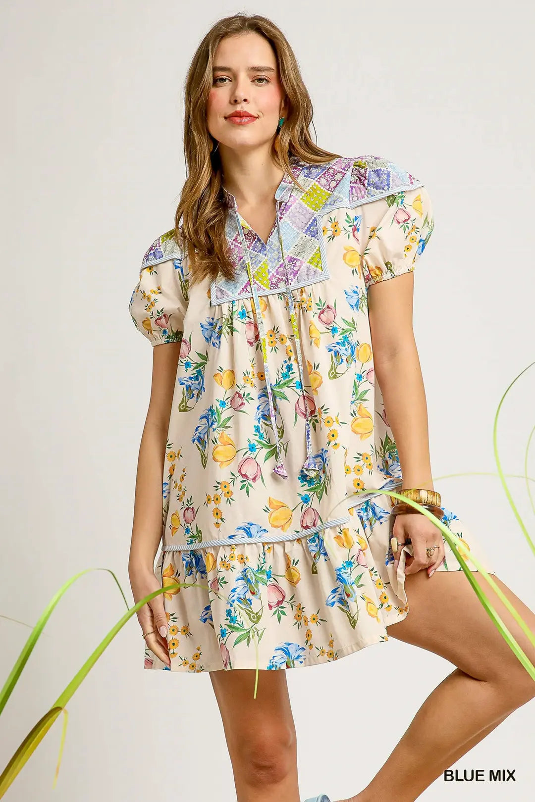 Floral Patch Dress