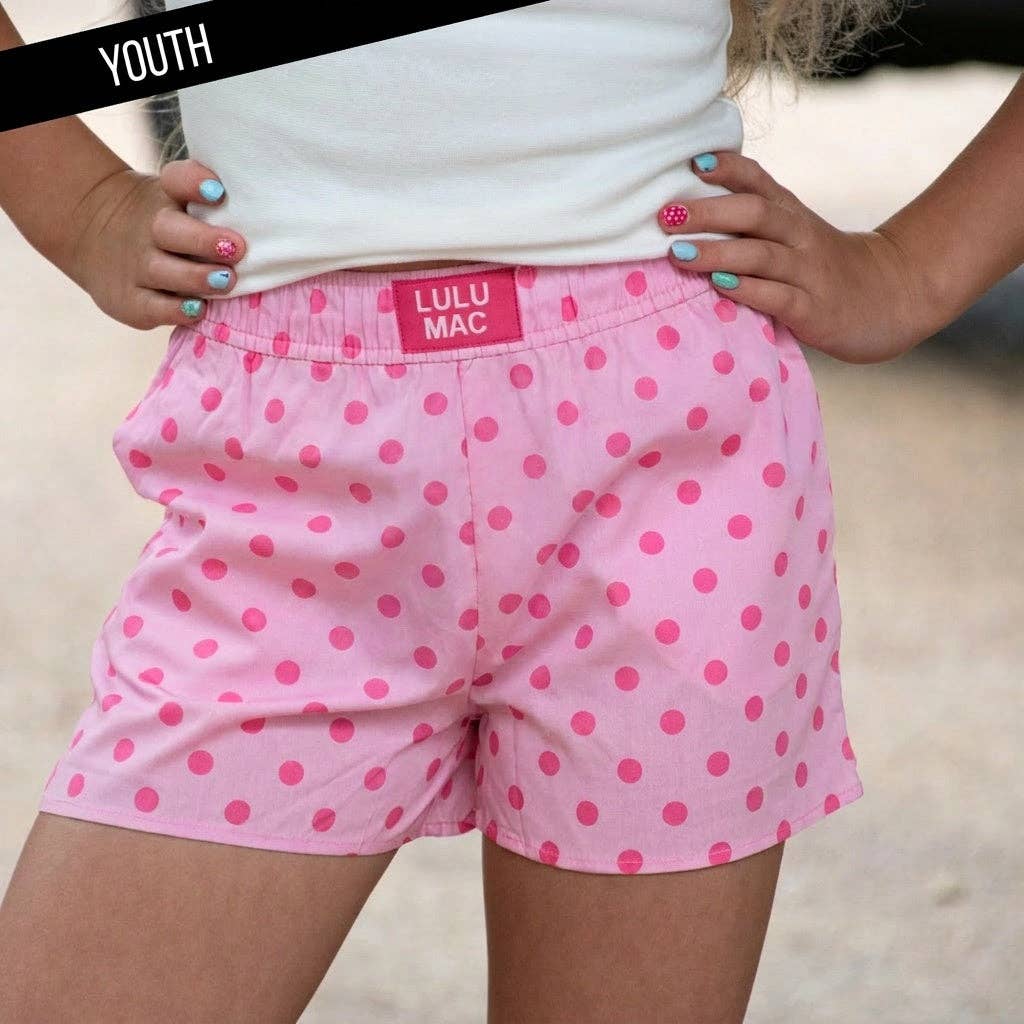 LULU MAC Small Polka Dot KIDS SHORTS