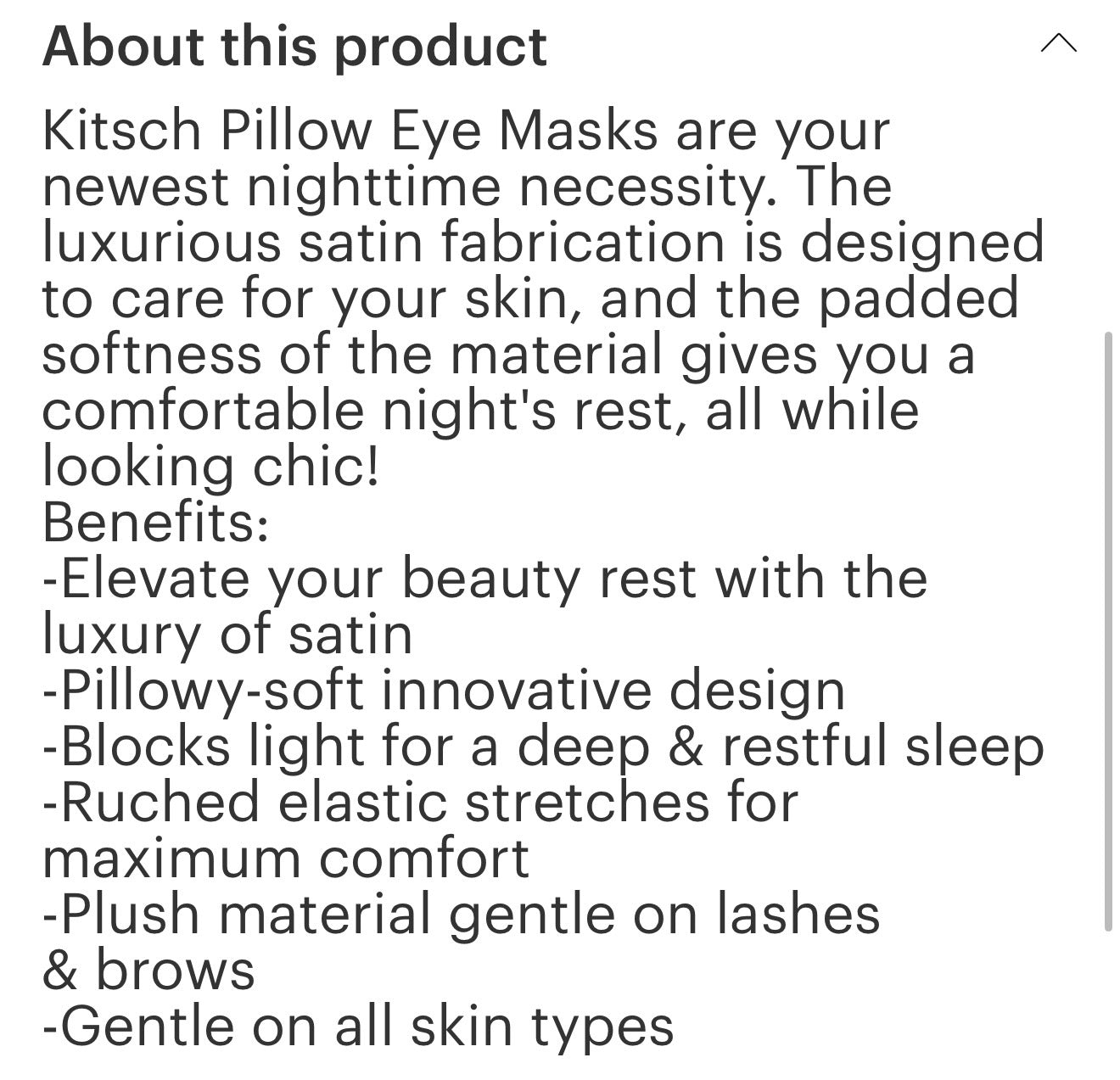 Charcoal Eye Pillow Mask