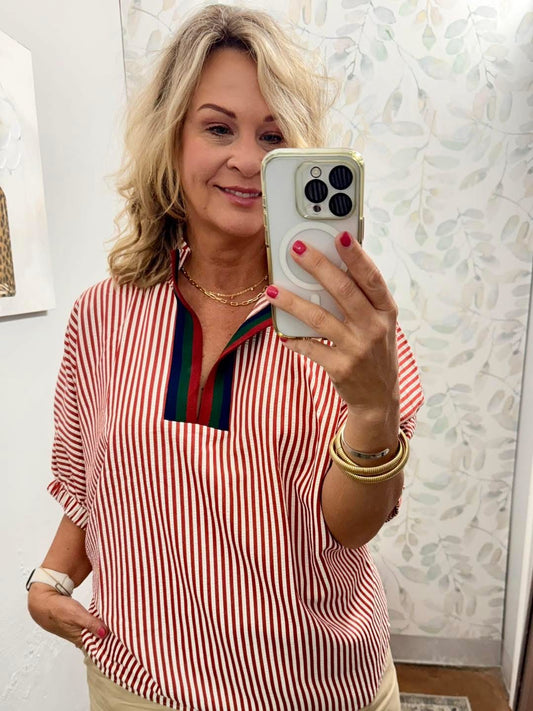 "Around The World" Curvy Top