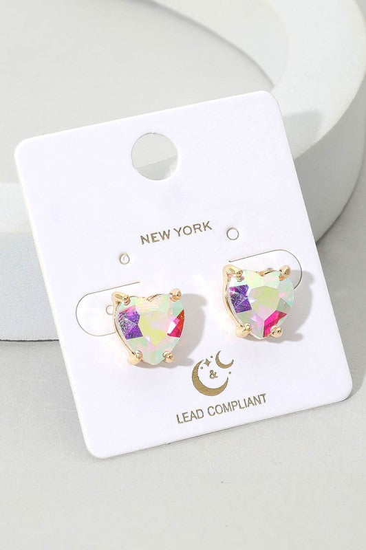 Heart Stud Earrings