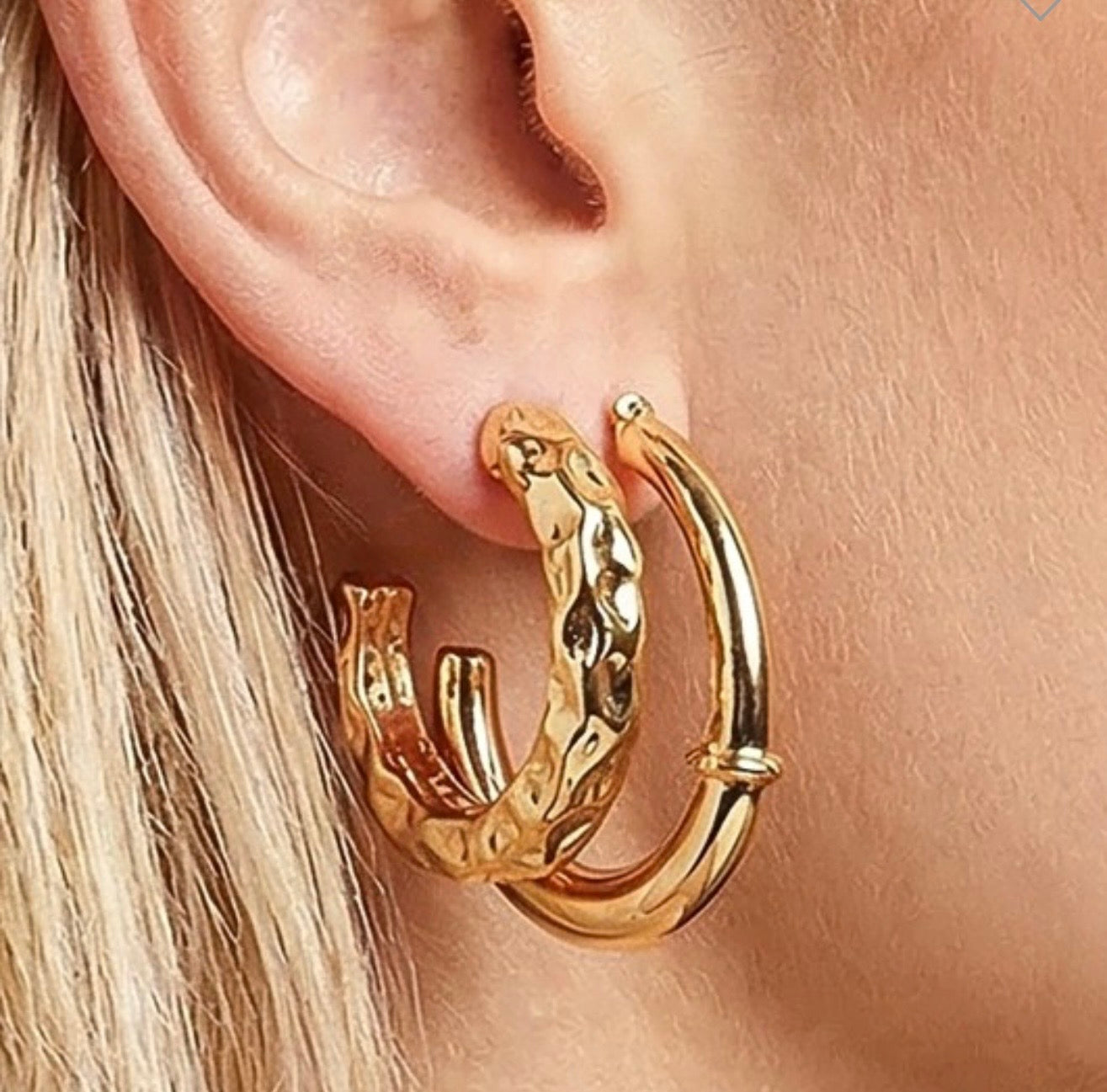 Hoops, please earring set