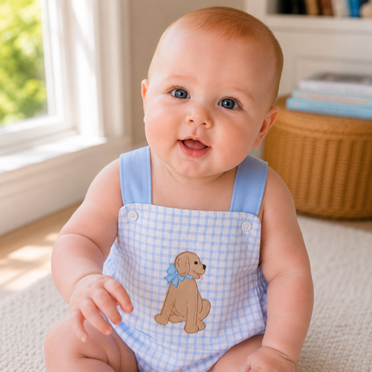 Puppy Playtime Applique Bubble