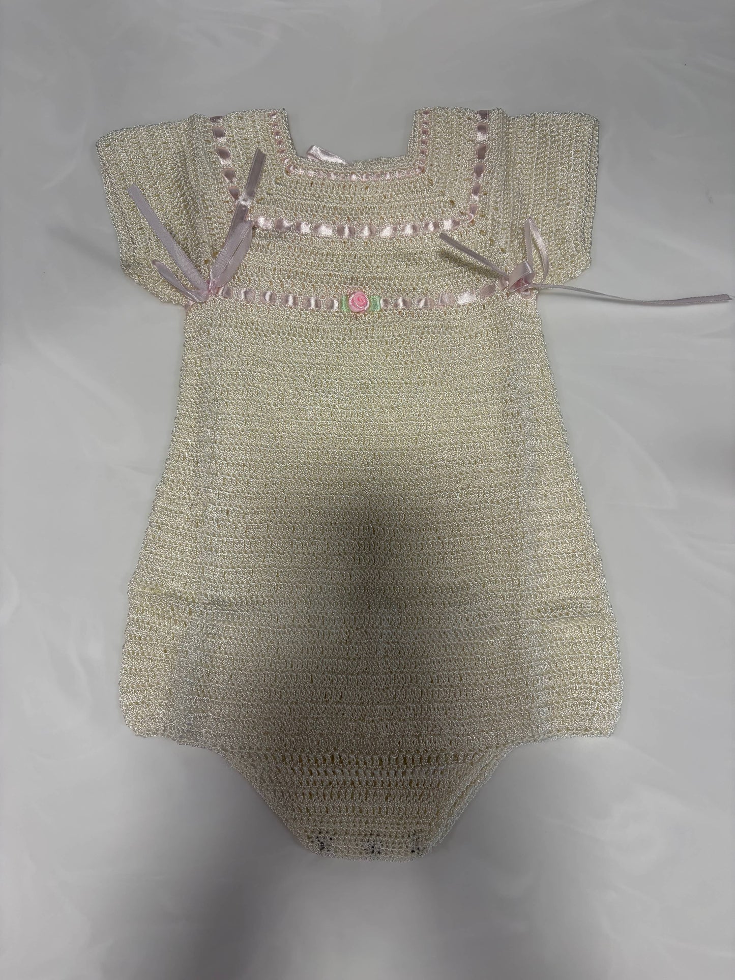 Sweet Blossom Heirloom Bubble - Off White (0-3M)