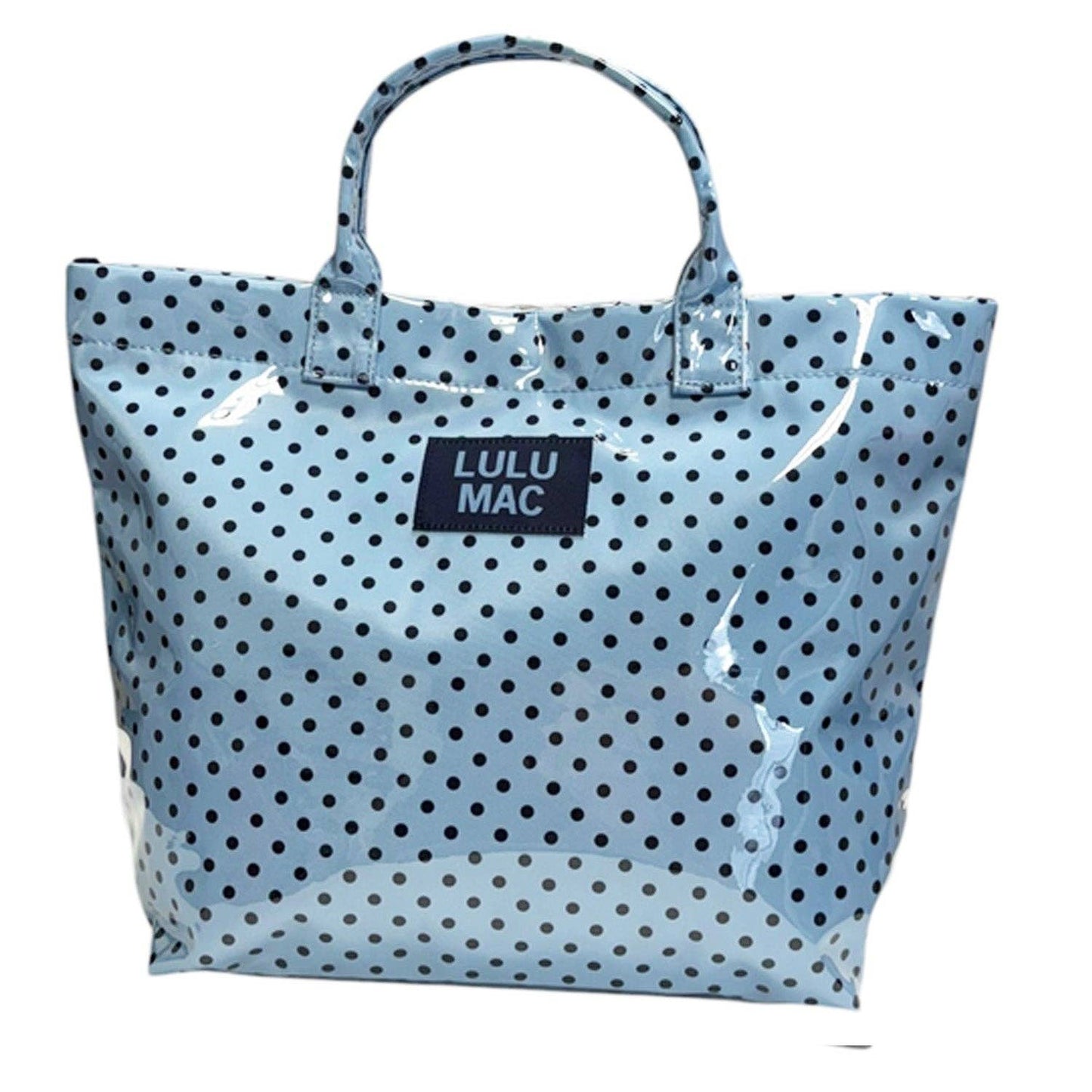 TOTE BAG LIGHT BLUE/NAVY DOT
