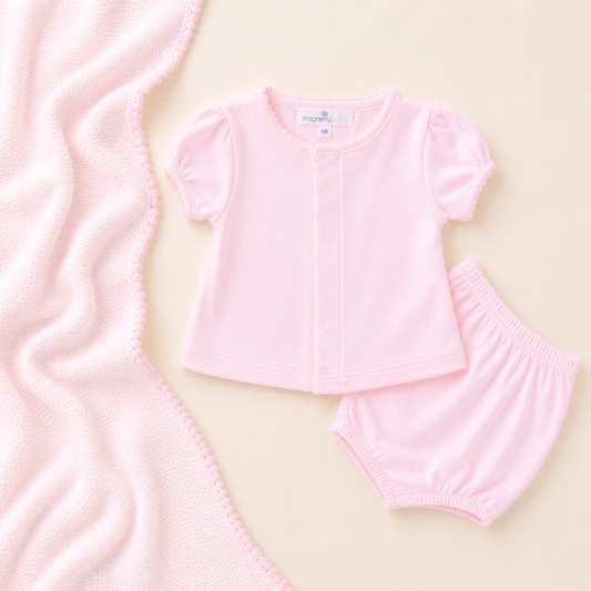 Ruffle Diaper Cover Set - Pink