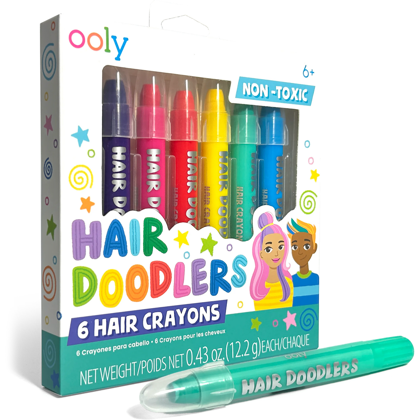 Hair Doodlers Hair Crayons Set of 6