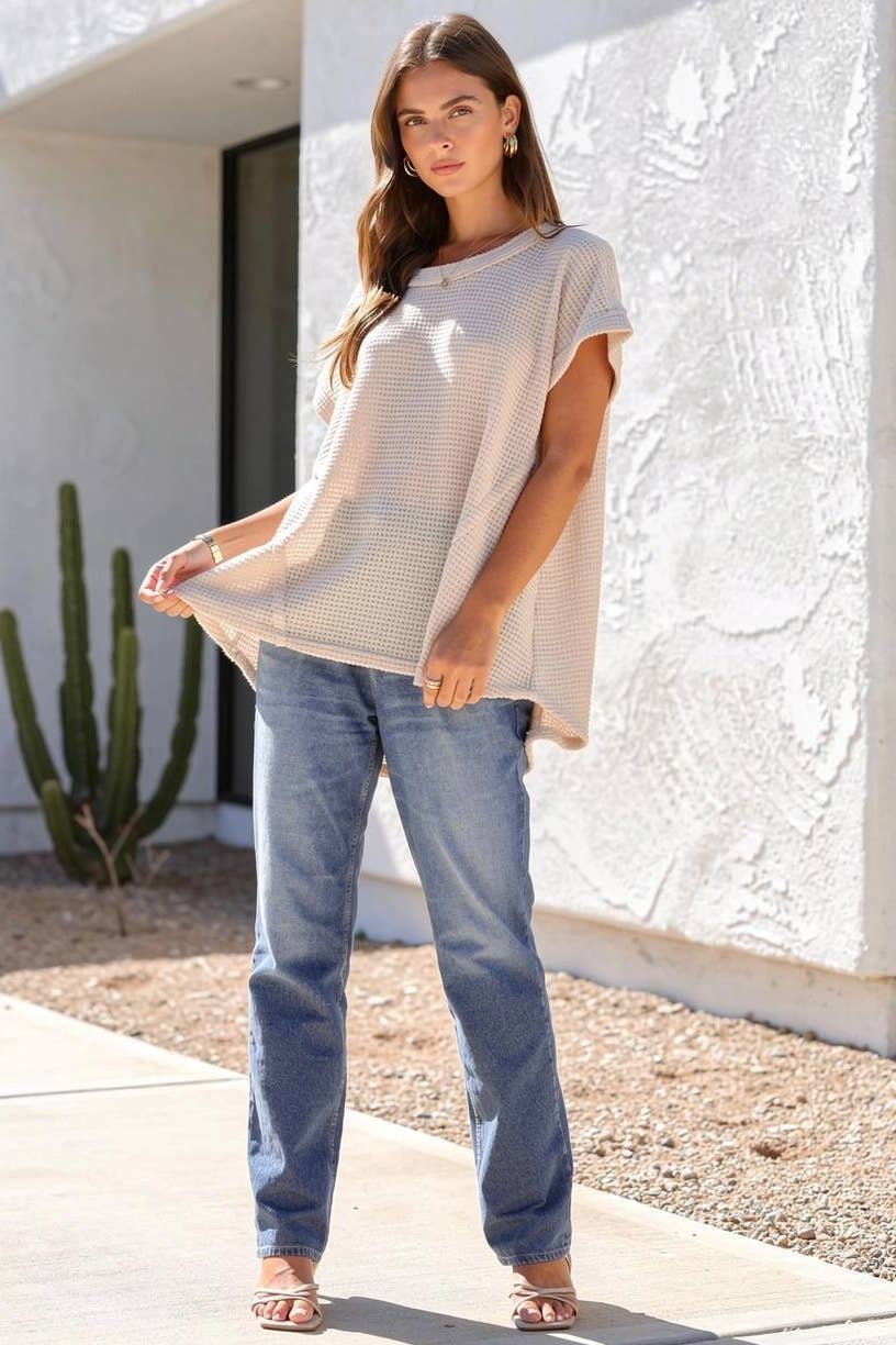 Crochet Knit Poncho Top