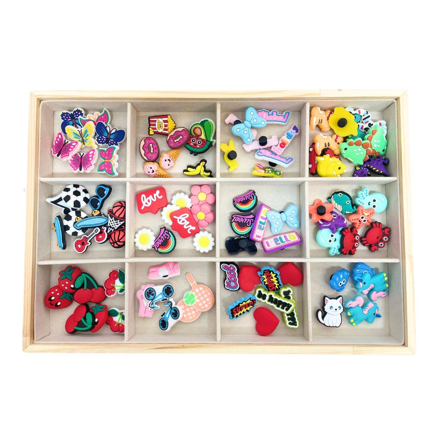 50 Fun & Colorful Charms Refill Pack for Charm Bar