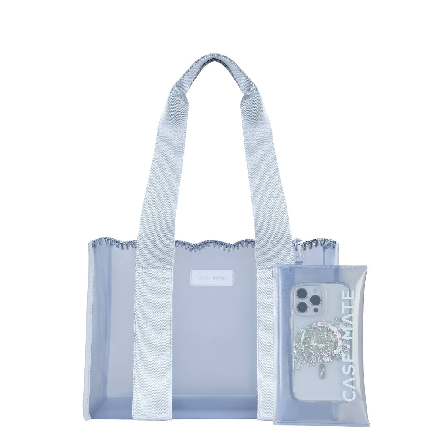 Case-Mate Carolina Blue Crochet Wave Jelly Tote Bag (Medium)
