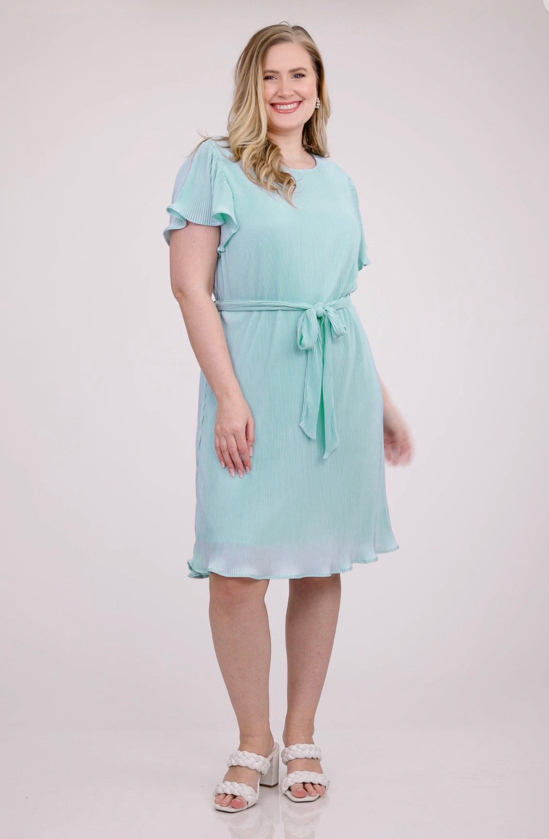 Baby Blue Curvy Dress